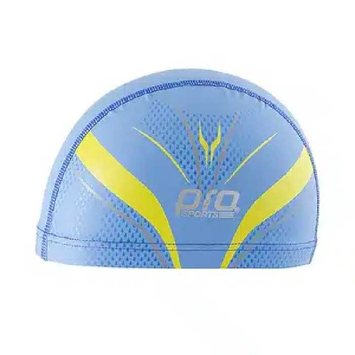 کلاه شنا PU پرو اسپرتز PS-02 |زرد/آبی