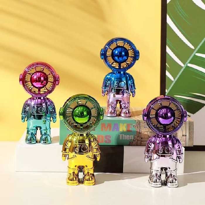 پنکه دستی شارژی هولوگرامی طرح فضانورد