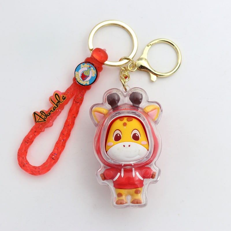 سرکلیدی فضایی سیلیکونی زرافه قرمز 30964