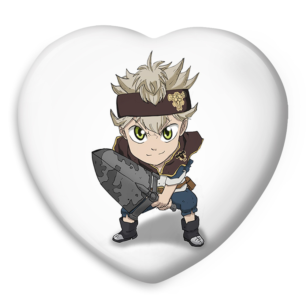 پیکسل خندالو طرح آستا انیمه بلک کلاور Black Clover مدل قلبی کد 10264