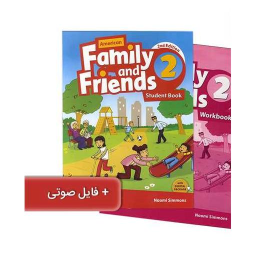 American Family And Friends 2 (ویراست دوم)(کتاب دانش آموز و کتاب کار و اثر ناموی سیمنس