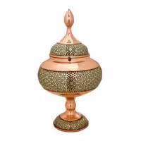 شکلات خوری خاتم کاری مسی کد 25