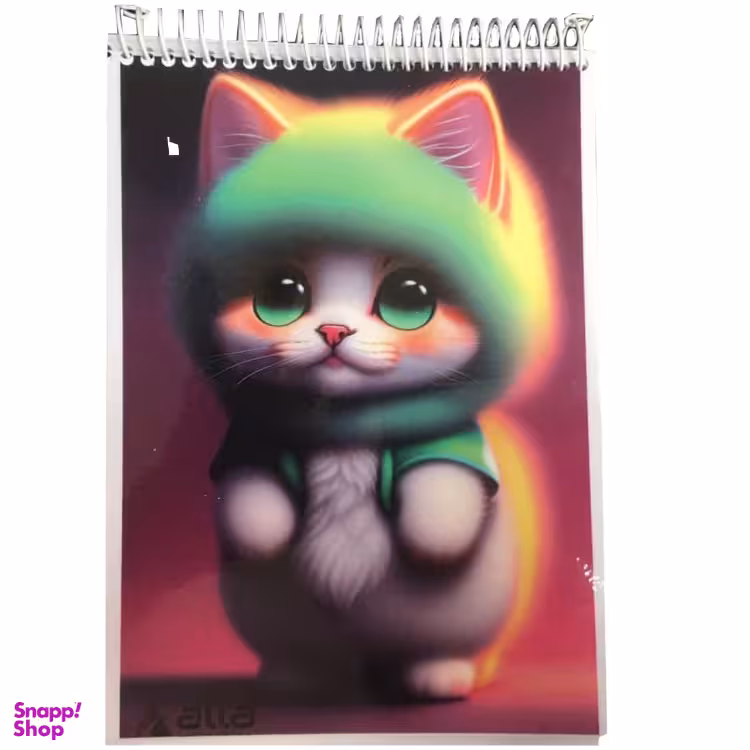 دفتر نقاشی 50 برگ آلا سایز A4 طرح cat3