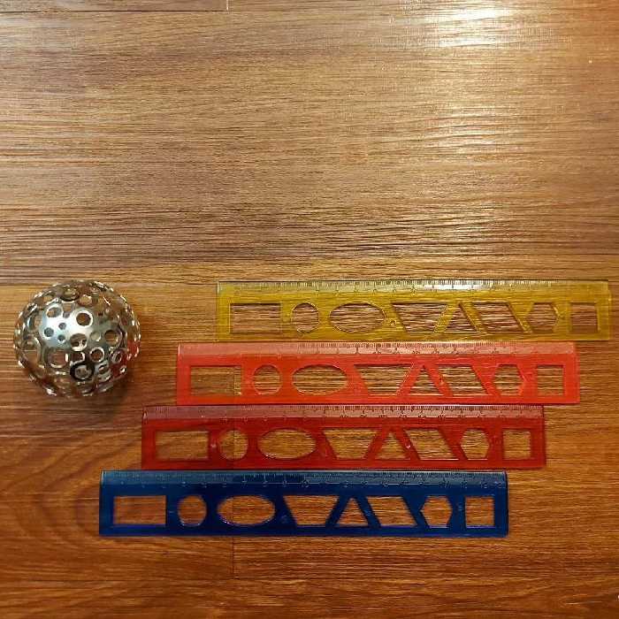 
خط کش ژله ای شابلون دار 
