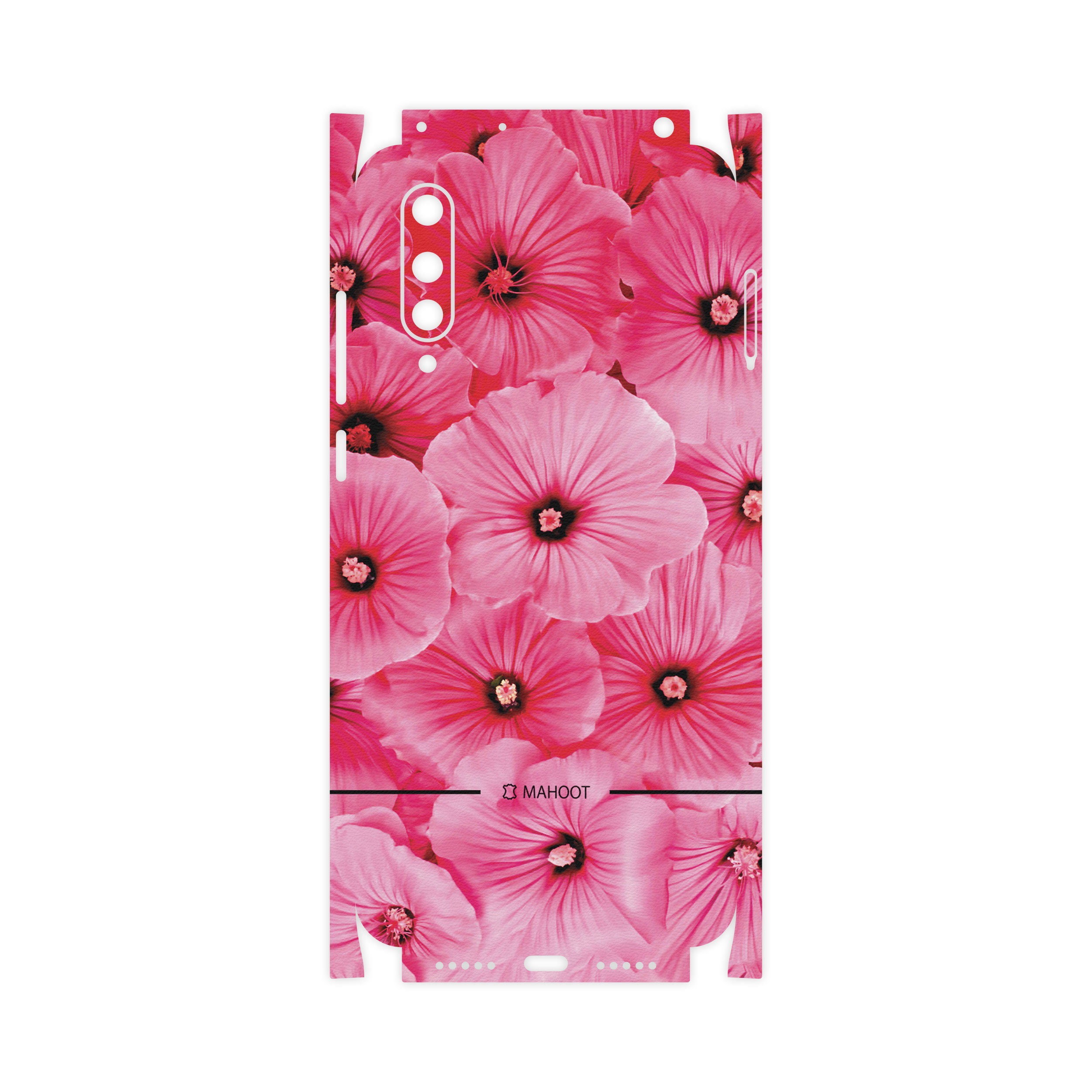 برچسب پوششی ماهوت مدل Pink-Flower-FullSkin مناسب برای گوشی موبایل شیائومی MI 9 Lite
