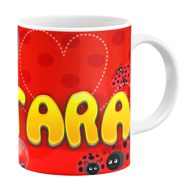 ماگ طرح دختر کفشدوزکی مدل تارا