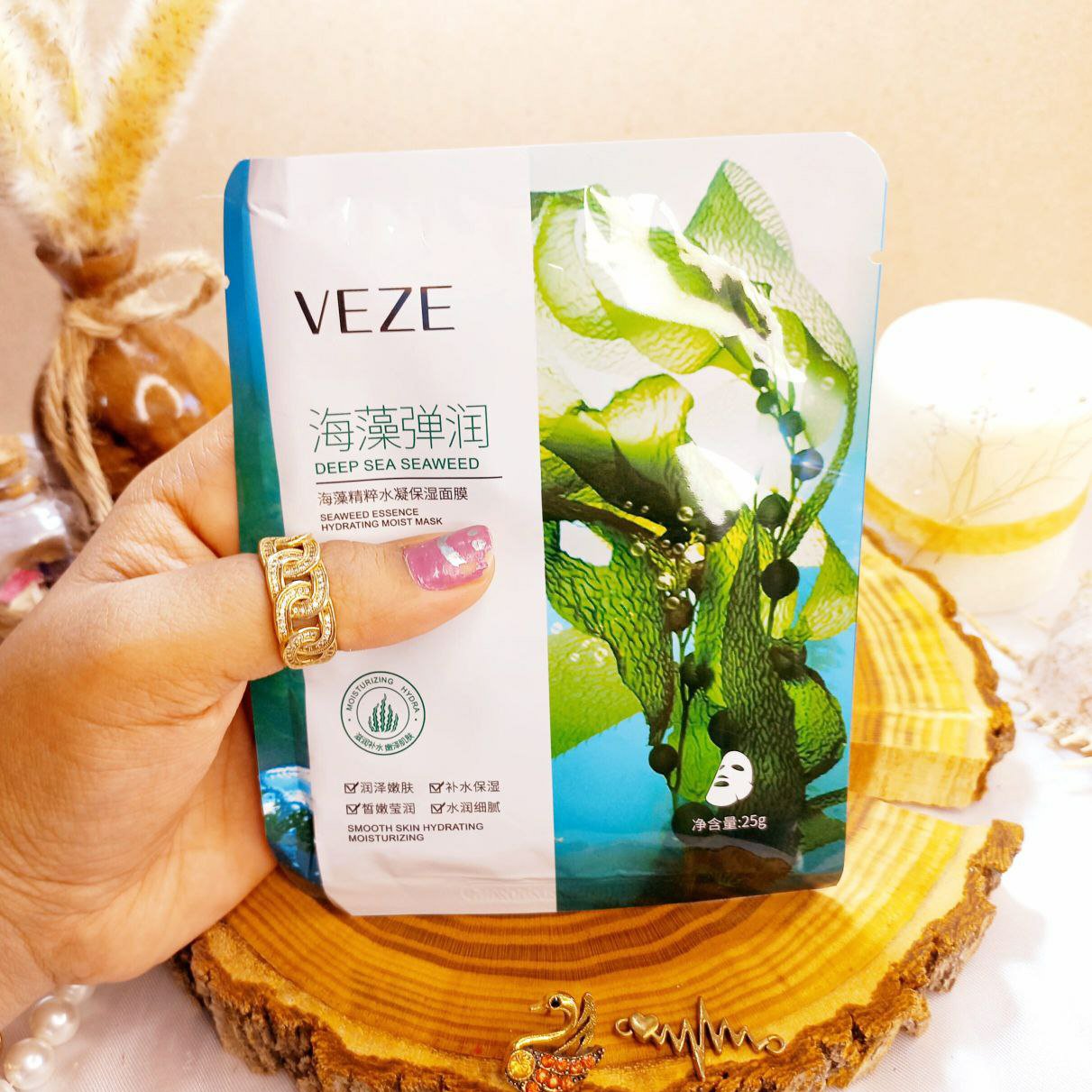 ماسک صورت ورقه ای جلبک دریایی وزه 