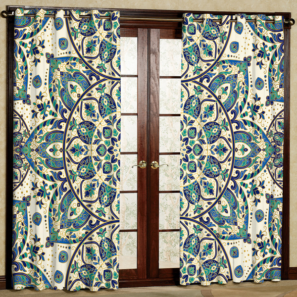 پرده مدل چاپی هازان پانچی کد 176 سایز 280x140 سانتی متر