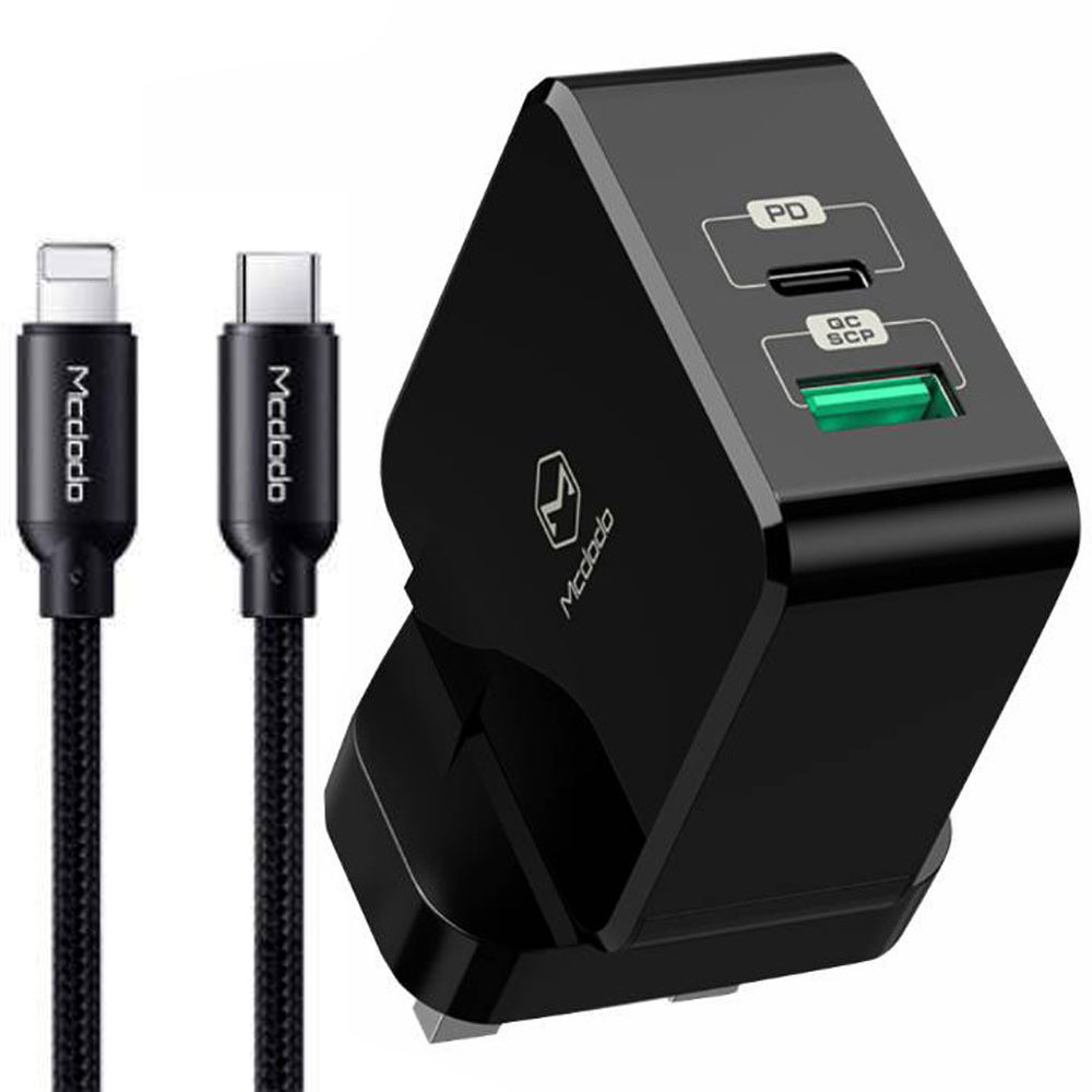 شارژر دیواری مک دودو TC-035PQ30 با کابل Type-C توان 30 وات