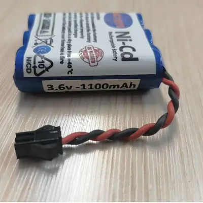 باتری ماشین کنترلی آرسی تویز مدل RCT-3.6v-1100-SM  به همراه سوکت SM دوپین