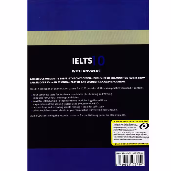 کتاب IELTS Cambridge 10 اثر جمعی از نویسندگان انتشارات هدف نوین