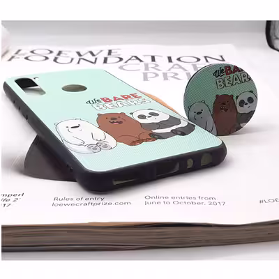 کاور لاین کینگ مدل 3bear مناسب برای گوشی موبایل سامسونگ Galaxy A10s به همراه پایه نگهدارنده