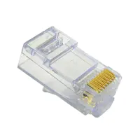 سوکت شبکه Cat6 UTP امپ مدل RJ45  بسته 100 عددی