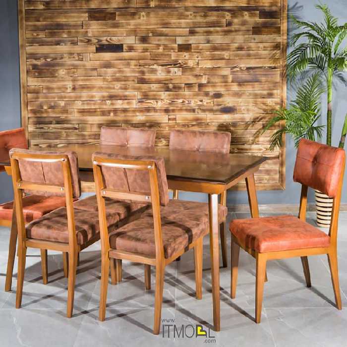 میز ناهارخوری مدل ایرما  4 نفره- با 2 سال ضمانت