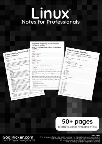 خرید و دانلود نسخه کامل کتاب Linux® commands Notes for Professionals book