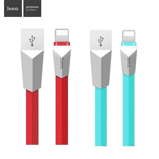 کابل شارژ لایتنینگ هوکو مدل Hoco X4 Zinc Alloy طول 120 سانتی متر