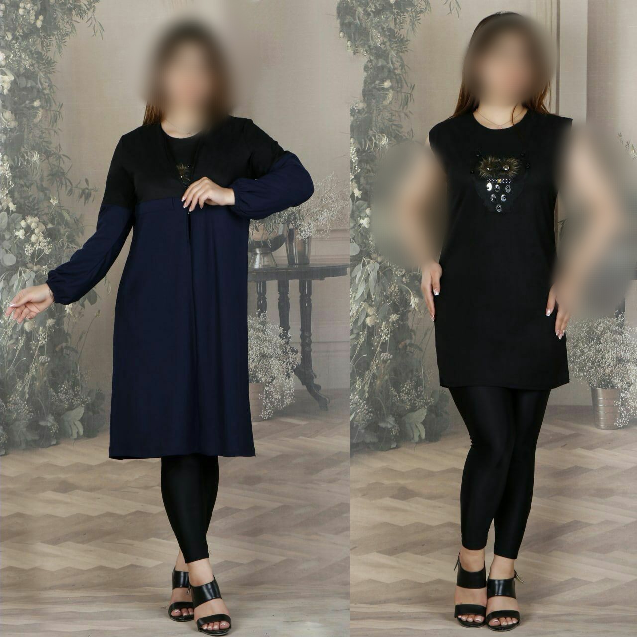 تونیک دو تیکه جغد دو رنگ ارسال رایگان سه تا پنج روز حراجی
