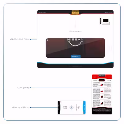 برچسب پوششی ماهوت مدل Nissan-Logo مناسب برای تبلت اپل iPad Pro 11 2018 A1979