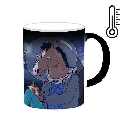ماگ حرارتی کاکتی طرح کارتون BoJack Horseman مدل mgh22319