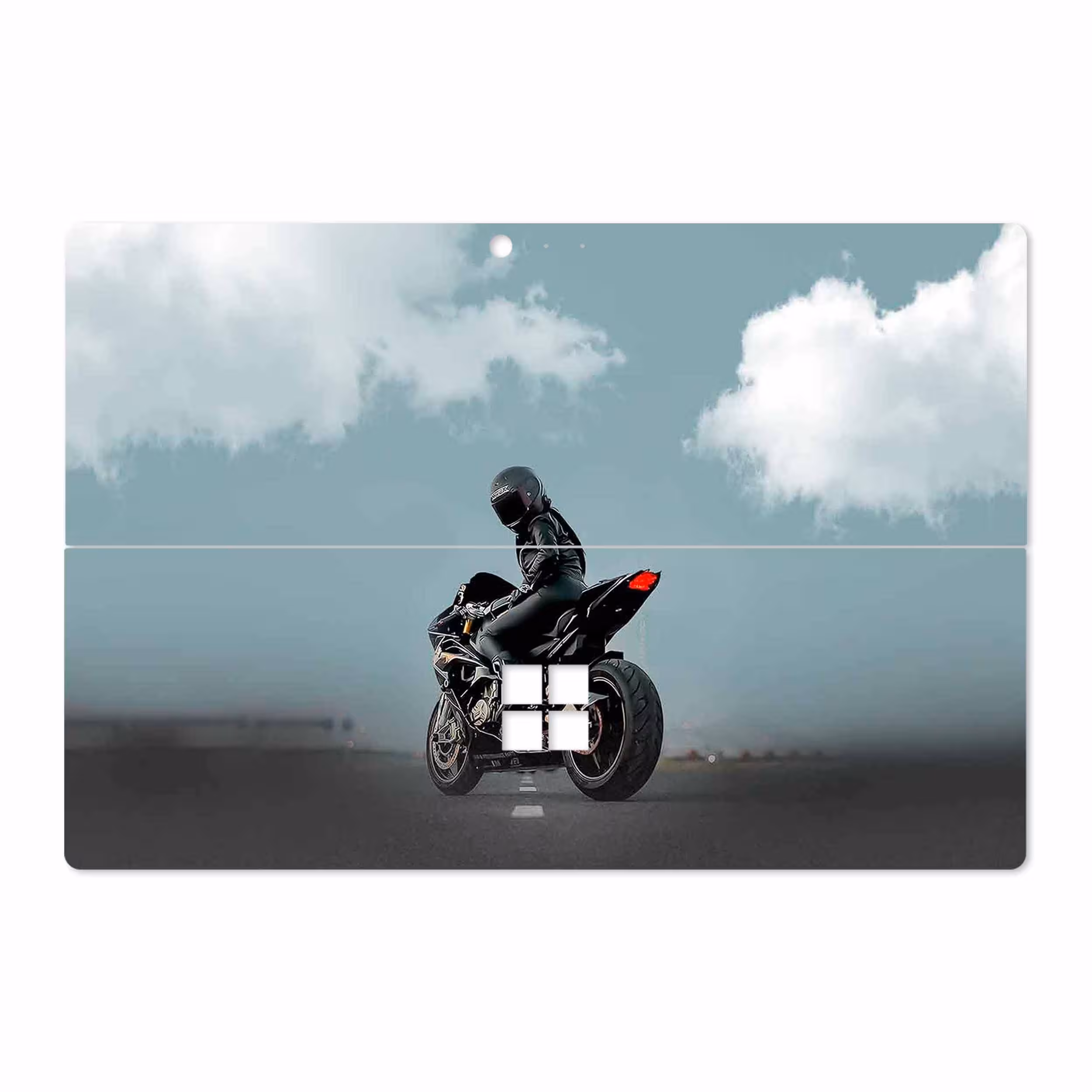 برچسب پوششی ماهوت مدل Motorcycling مناسب برای تبلت مایکروسافت Surface Pro 4 2015