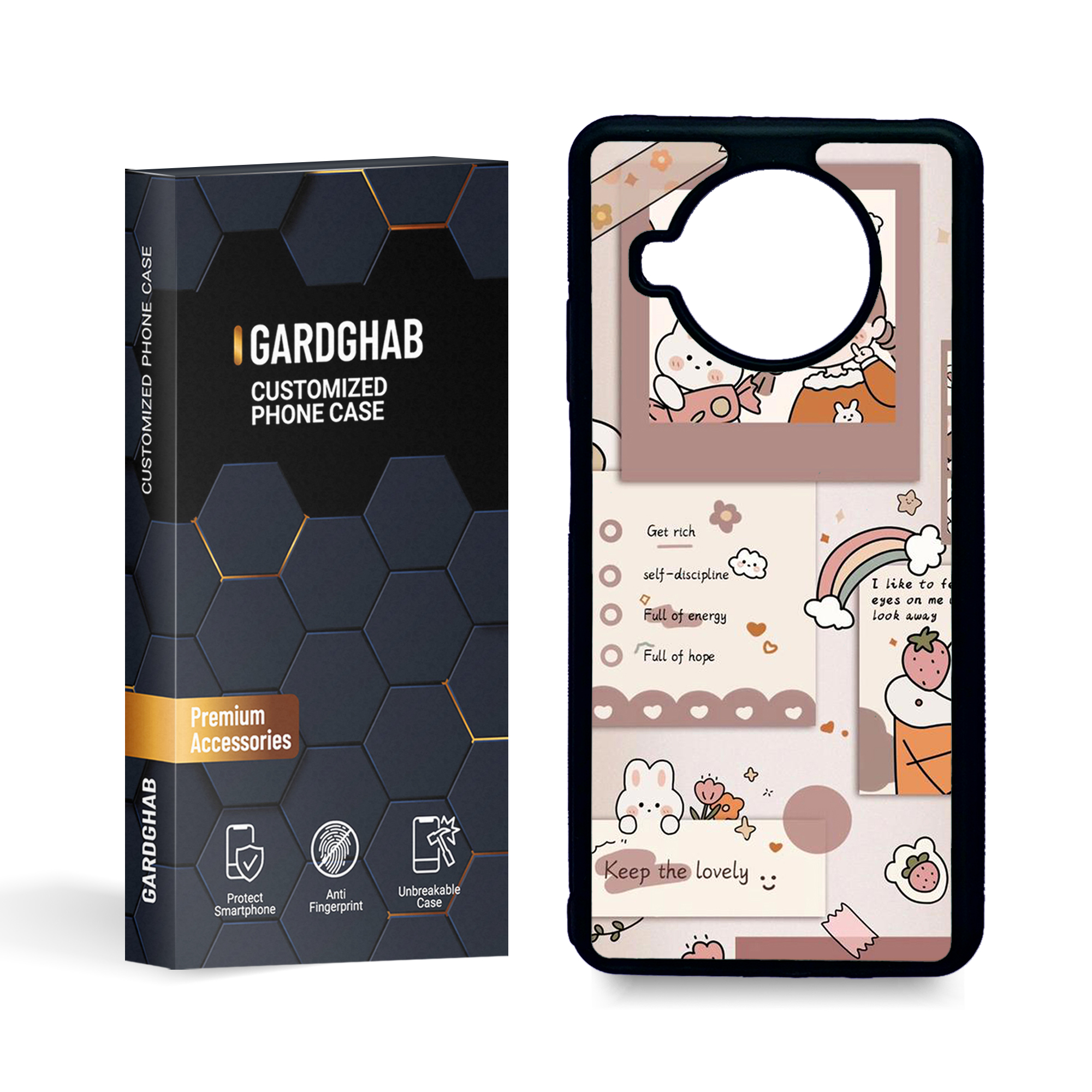 کاور گارد قاب مدل فانتزی مناسب برای گوشی موبایل شیائومی mi 10t lite