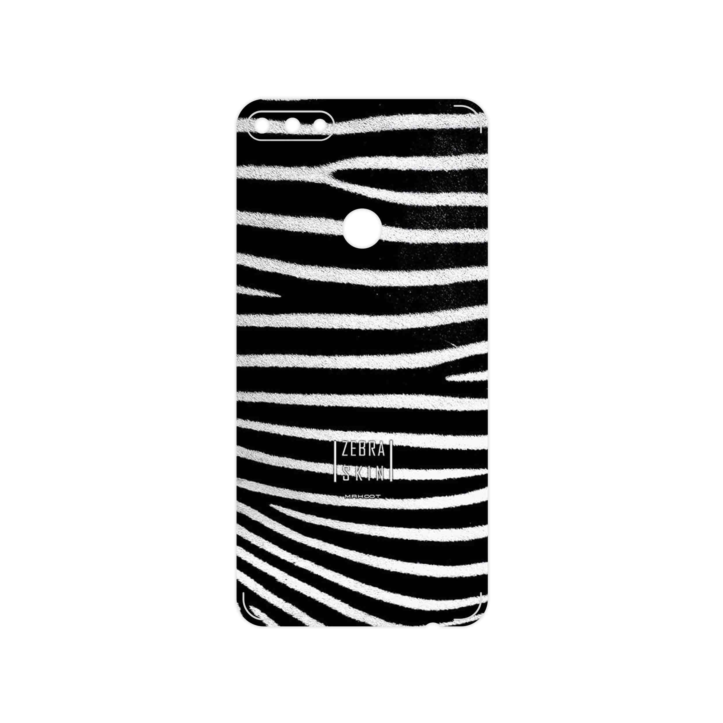برچسب پوششی ماهوت مدل Zebra Skin مناسب برای گوشی موبایل هوآوی Y7 Prime 2018