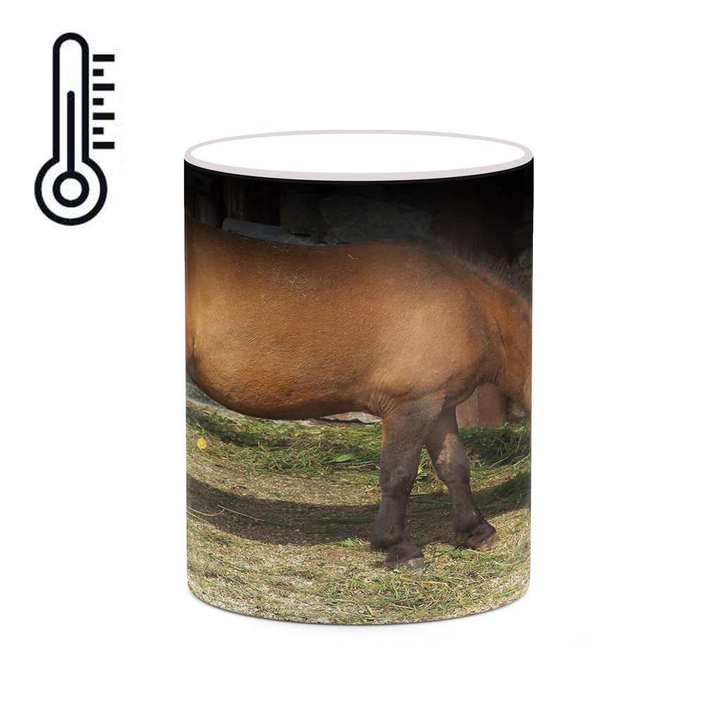 ماگ حرارتی کاکتی طرح اسب مدل mgh19252