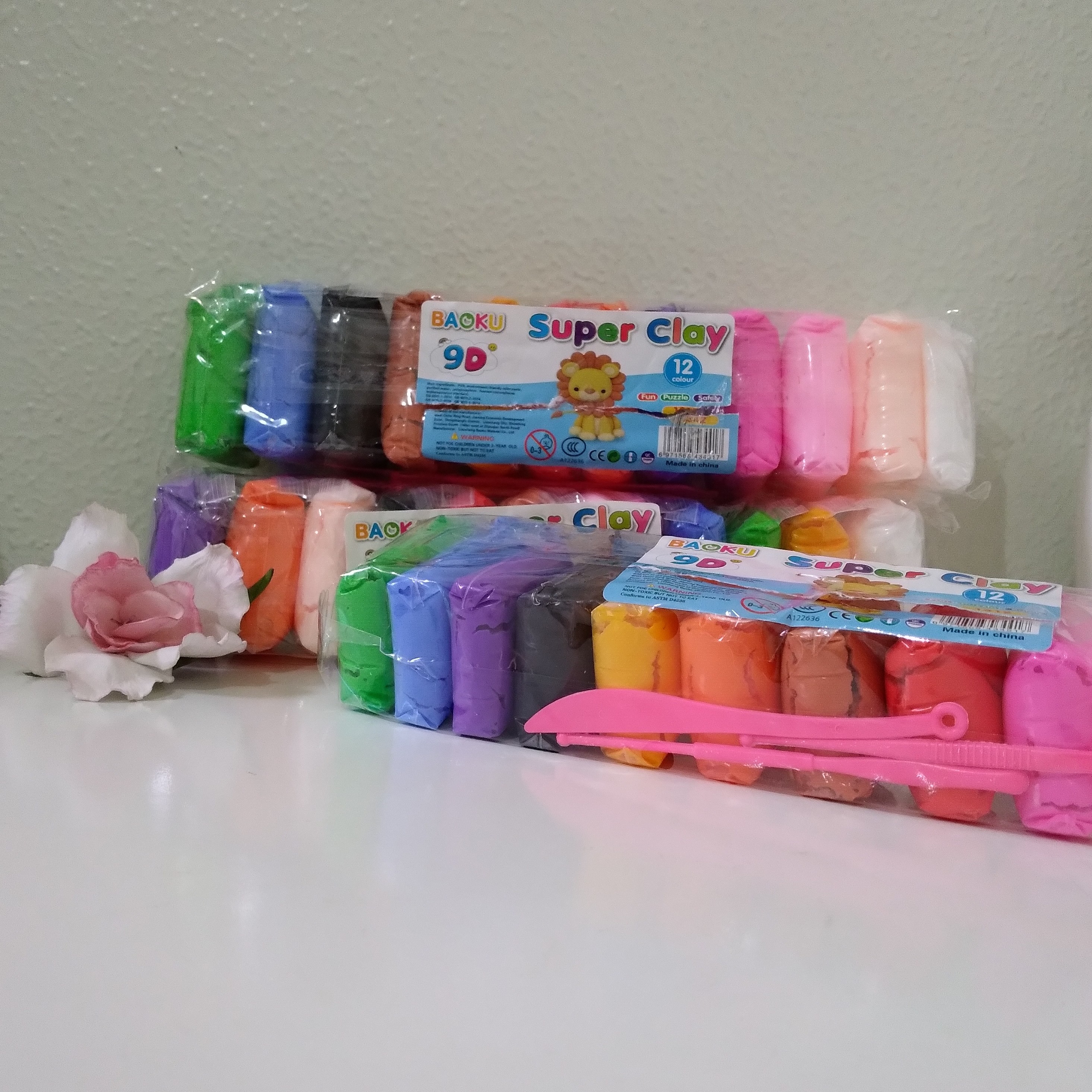 خمیر کلی 12 رنگ 