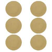 بشقاب سفالی خام مدل پیش دستی مجموعه شش عددی 