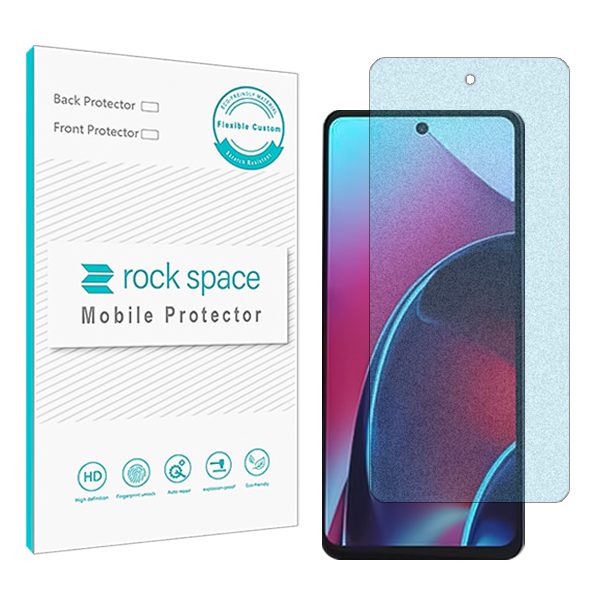 گلس موتورولا (Moto G Stylus (2022 مدل نانو هیدروژل مات آنتی بلو برند راک اسپیس کد S