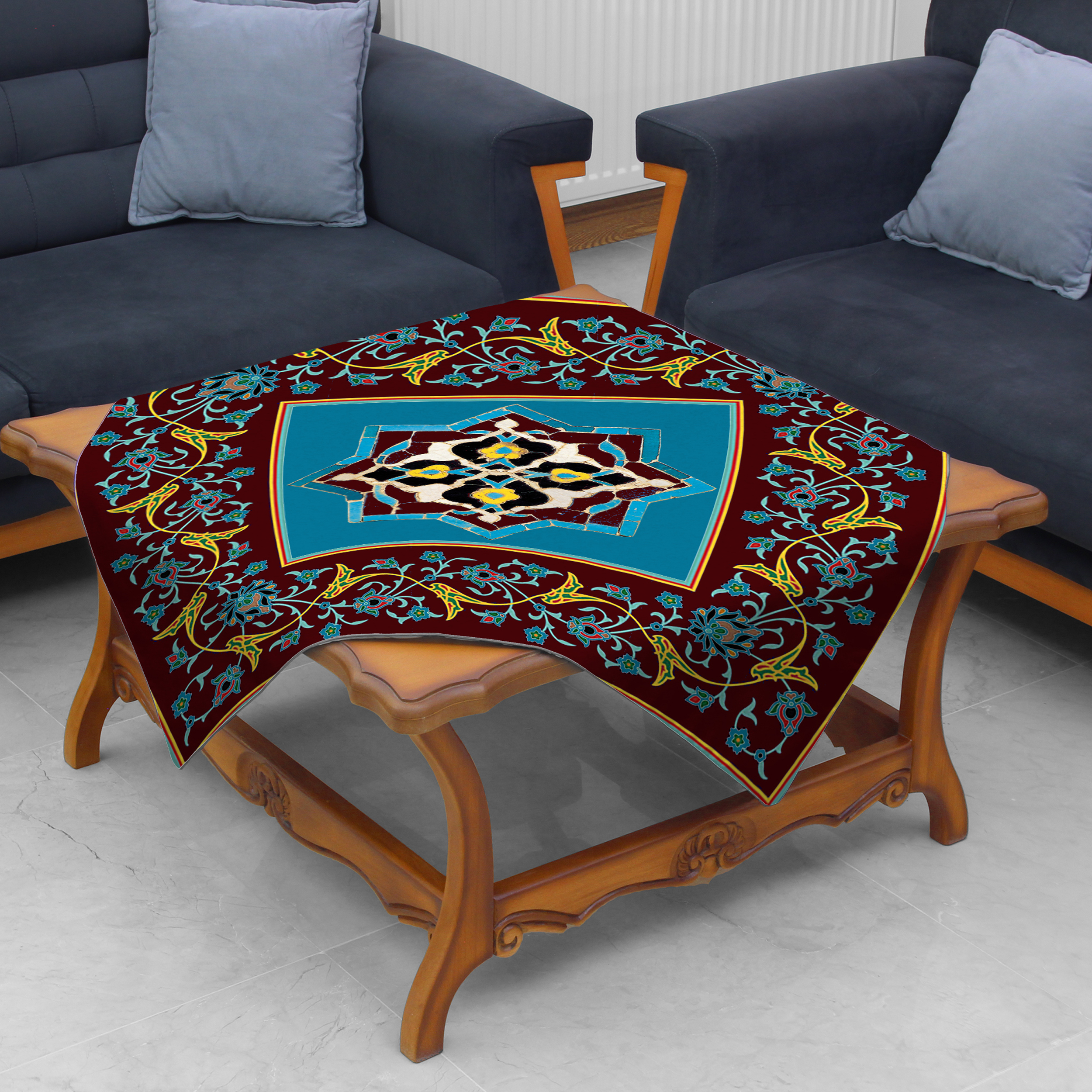 رومیزی طرح کاشی کد9297