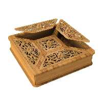جعبه پذیرایی دمنوش و چایی چوبی مدل برسام - فروشگاه نیم آستین