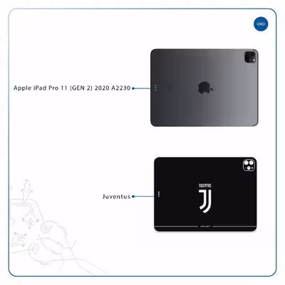 برچسب پوششی ماهوت مدل Juventus مناسب برای تبلت اپل iPad Pro 11 (GEN 2) 2020 A2230