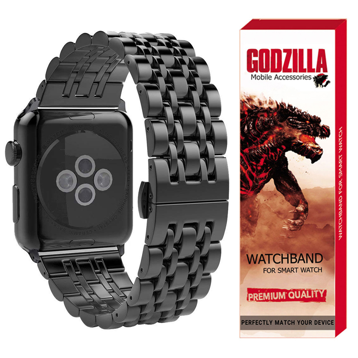 بند گودزیلا مدل G-7BEAD مناسب برای اپل واچ سری 42 / 44 / 45 / 49 میلی متر