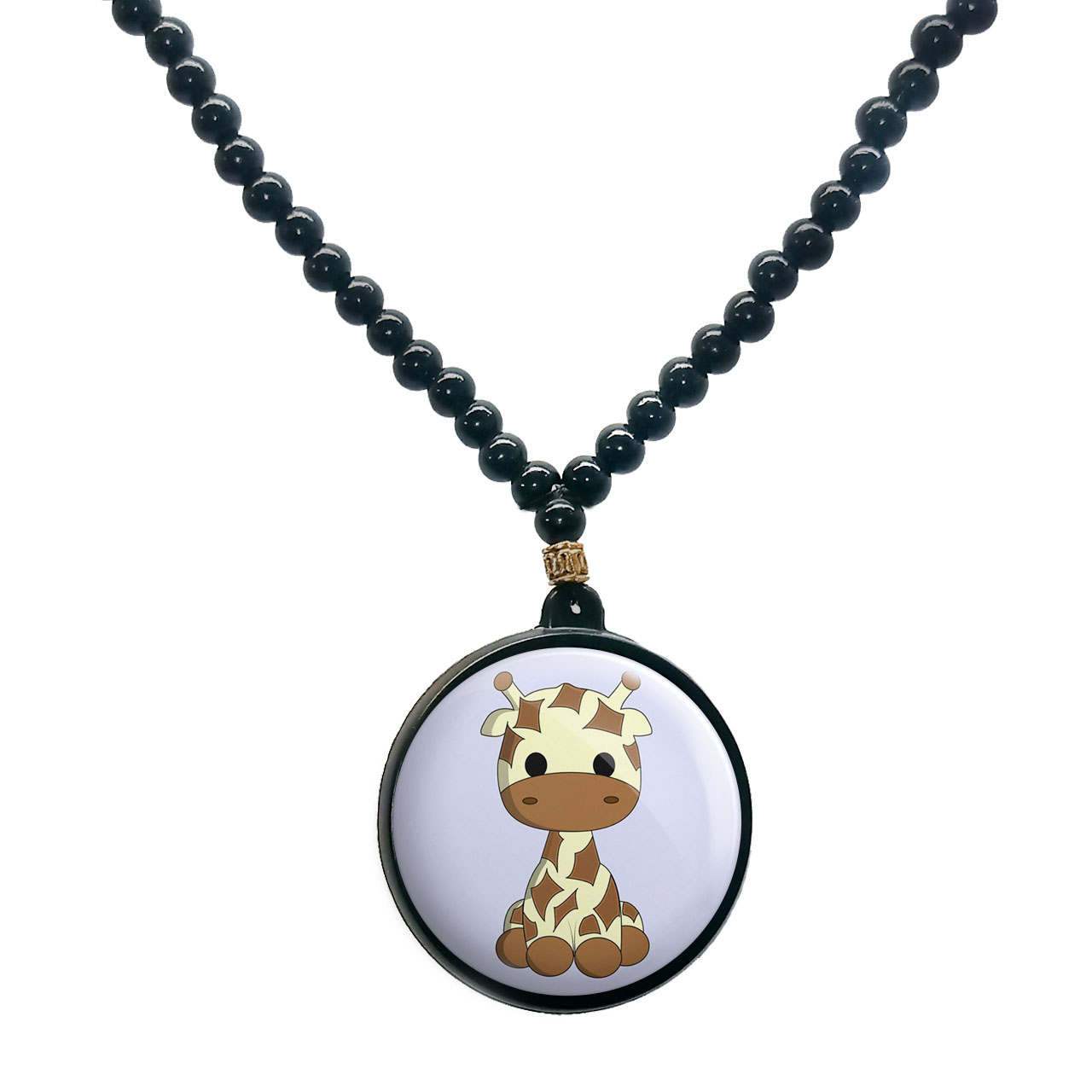 گردنبند پرمانه طرح حیوانات کیوت کد pmd.21421 مدل دو طرفه