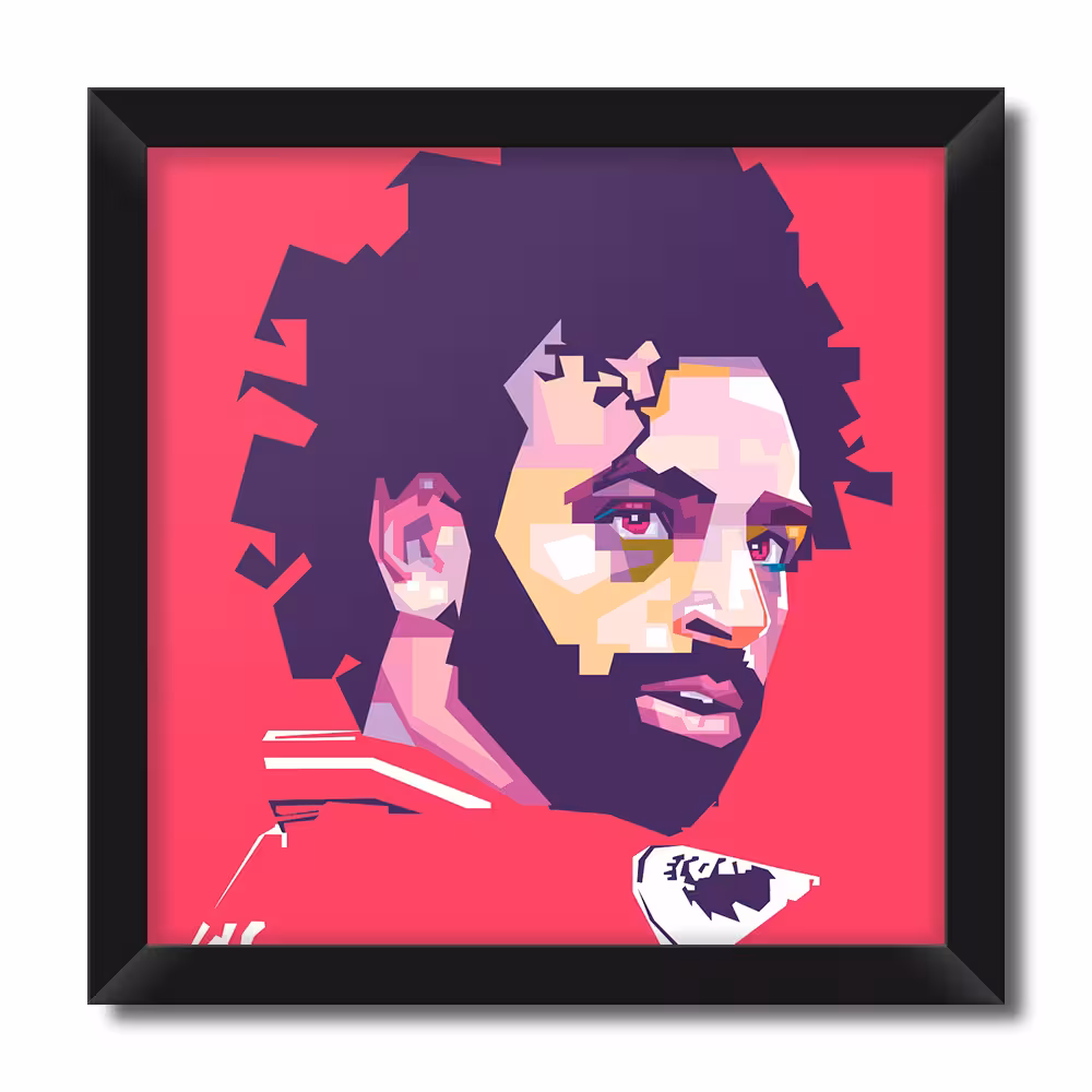 تابلو فنچ آرت طرح محمد صلاح لیورپول کد SP117B