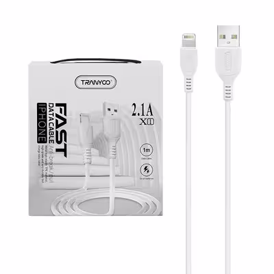 کابل تبدیل USB به لایتنینگ ترانیو مدل X1 طول 1 متر
