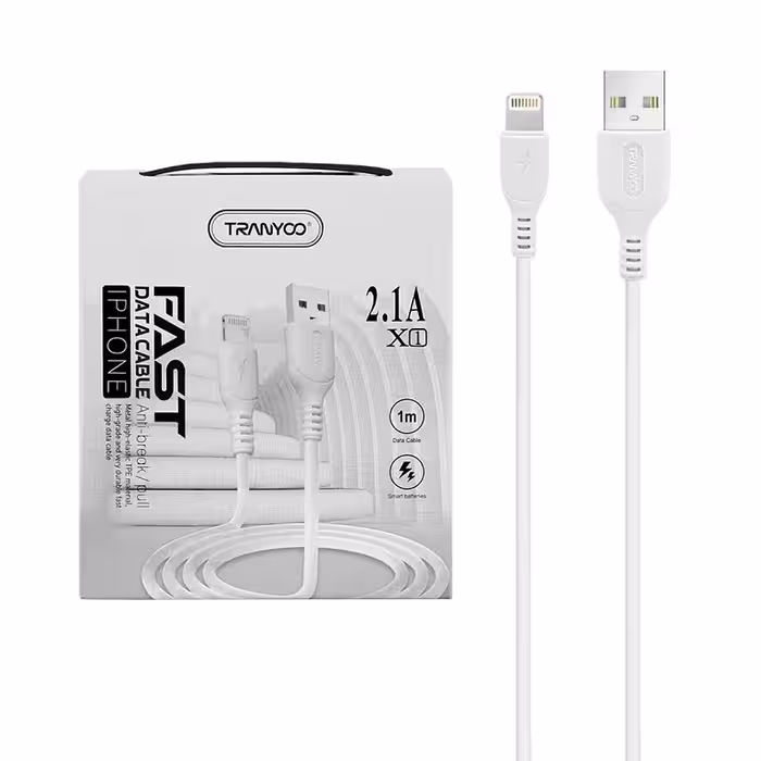 کابل تبدیل USB به لایتنینگ ترانیو مدل X1 طول 1 متر