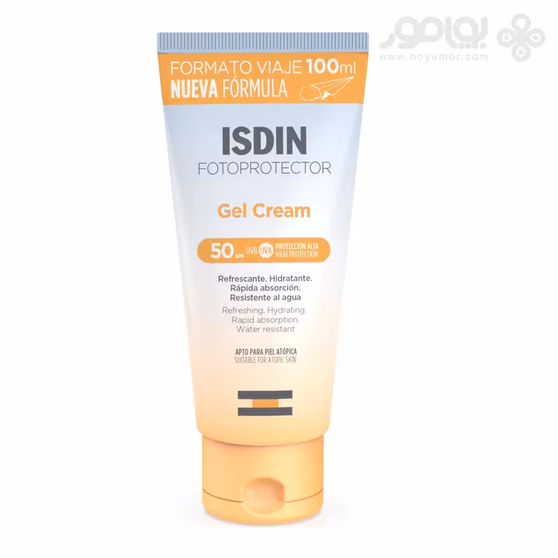 ضد آفتاب ایزدین مدل GEL CREAM حاوی SPF50 حجم 100 میل