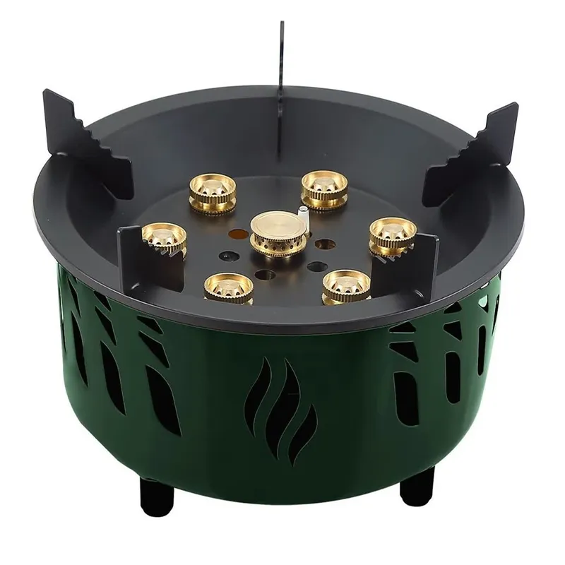 اجاق گاز کمپینگ و قابل حمل 7 شعله گرین لاین مدل Green lion 7 Burner Camping Stove