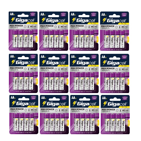 باتری قلمی گیگاسل مدل Max Power بسته 48 عددی