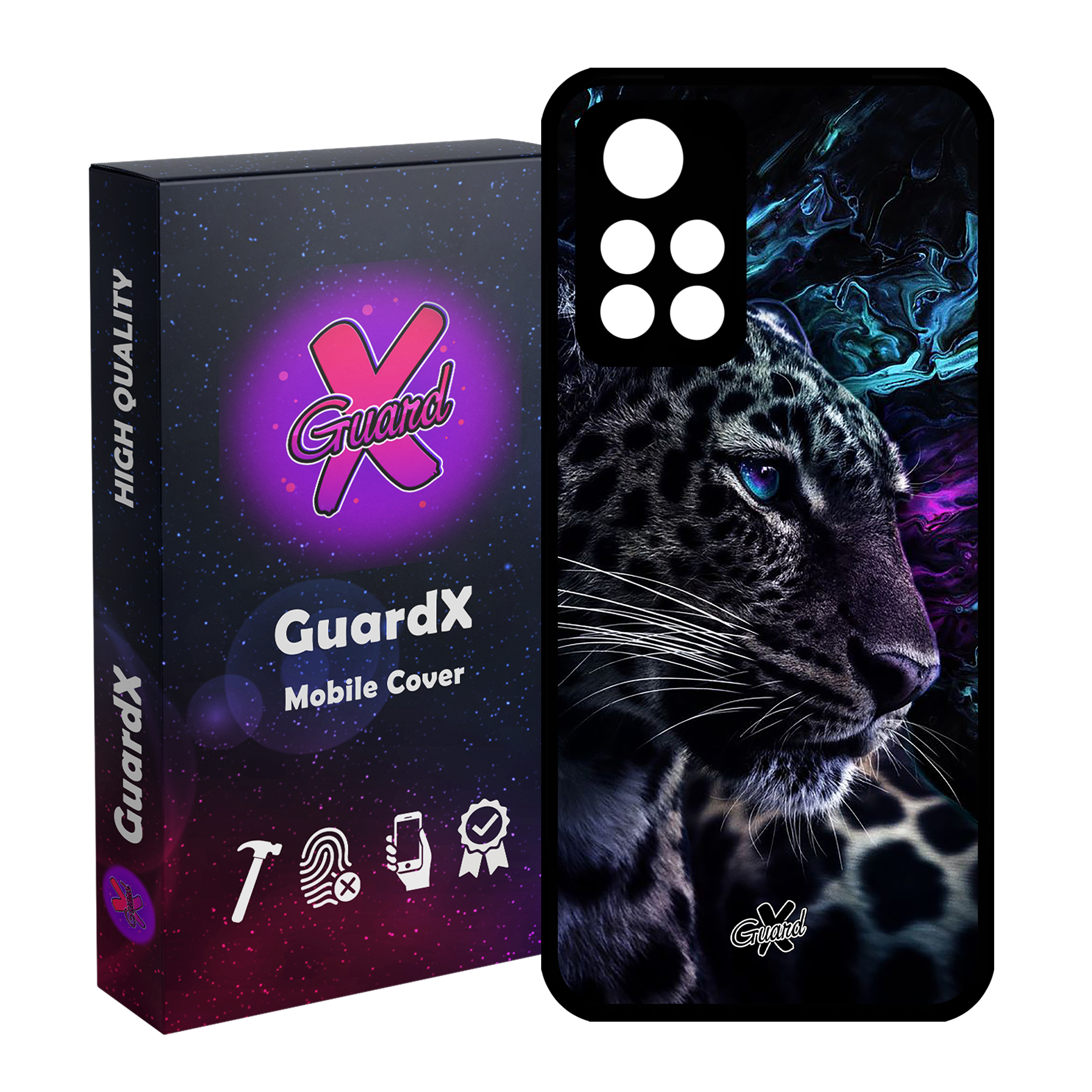 کاور گارد ایکس طرح پلنگ مدل Glass10250 مناسب برای گوشی موبایل شیائومی Poco M4 Pro 5G/Redmi Note 11T 5G/Redmi Note 11S 5G