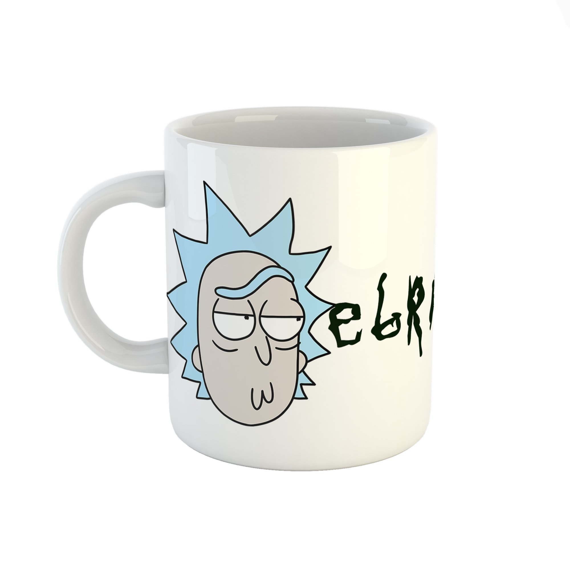 ماگ طرح اسم ابراهیم مدل rick and morty کد 898