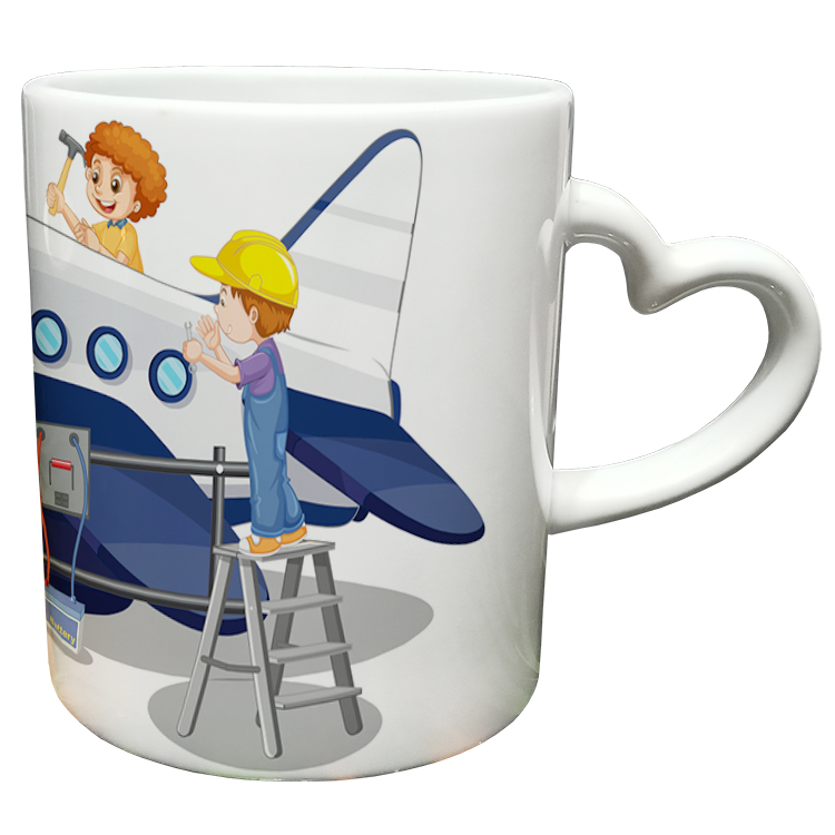 ماگ مدل دسته قلبی طرح مهندس کد 78