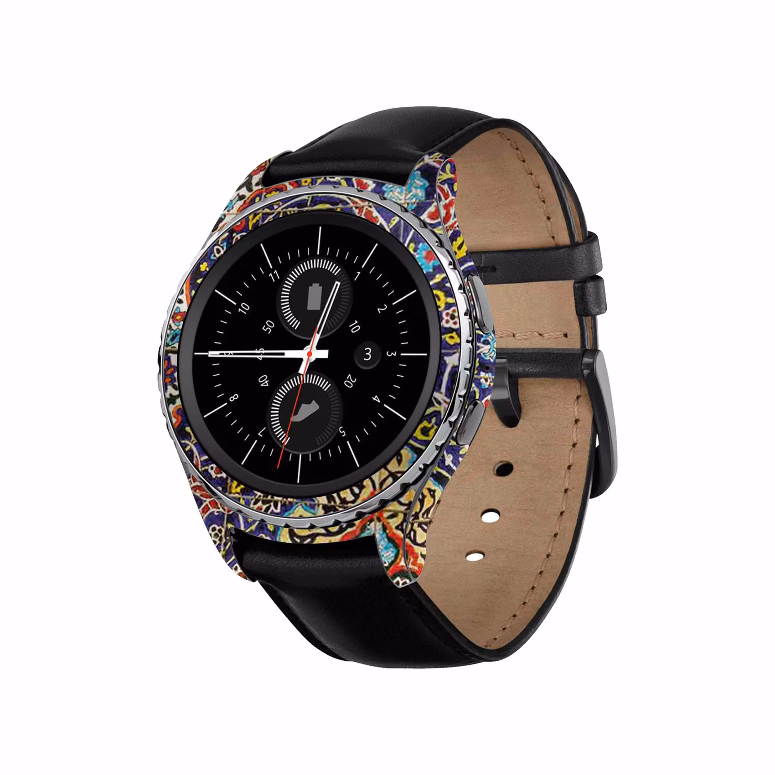 برچسب ماهوت طرح Iran_Tile6 مناسب برای ساعت هوشمند سامسونگ Galaxy Gear S2 Classic