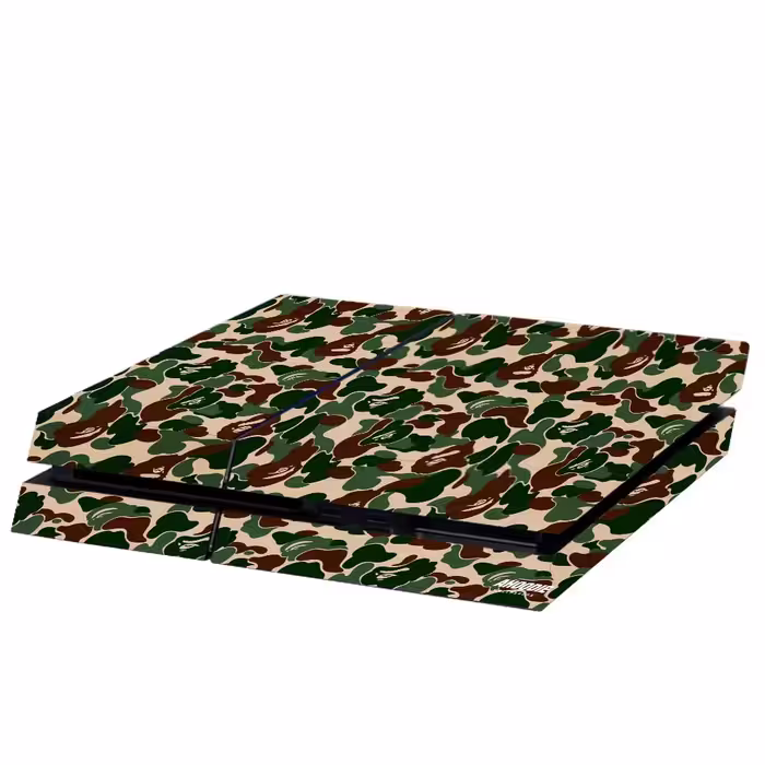 برچسب پلی استیشن ۴ مدل bape camo supreme gray کد PS-205