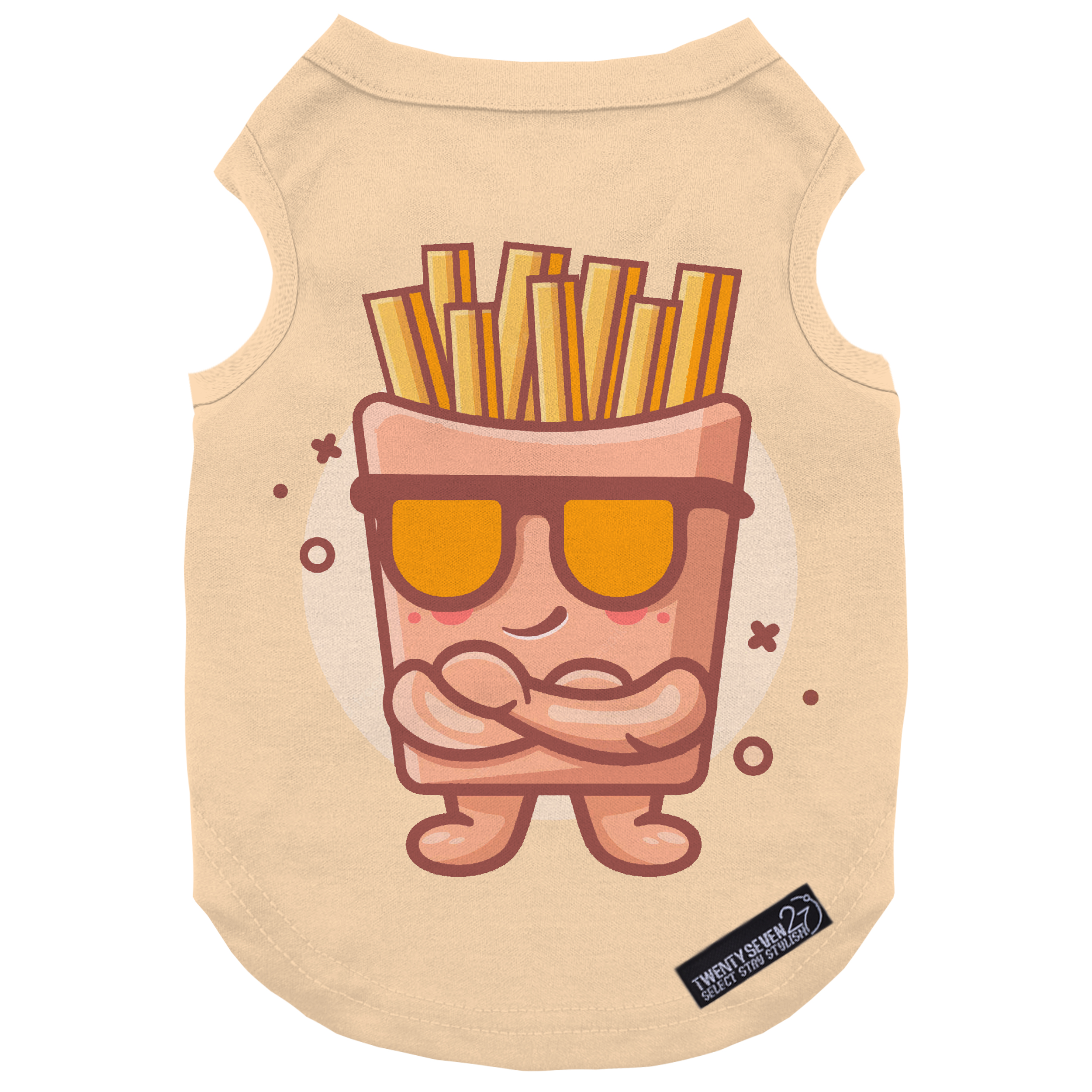 لباس سگ و گربه 27 طرح French Fries Character کد MH491 سایز L