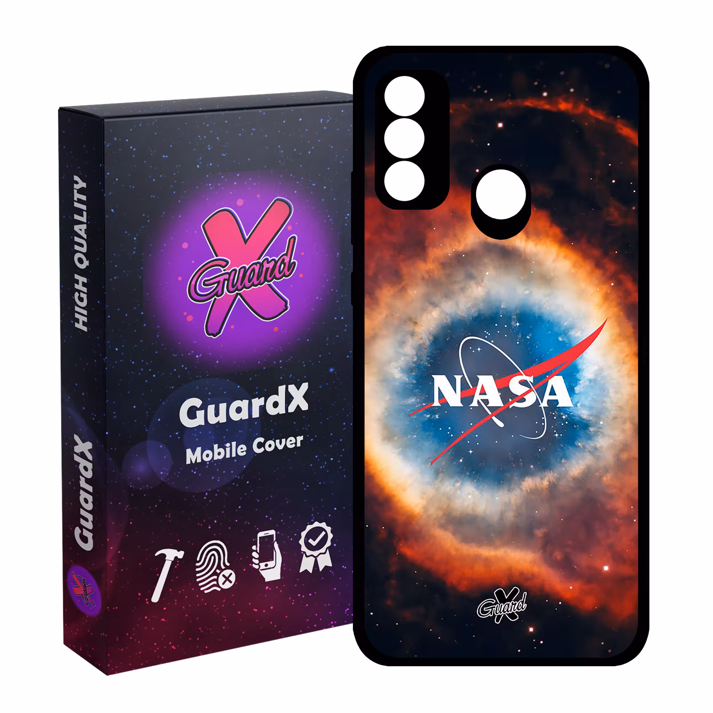 کاور گارد ایکس طرح Nasa مدل Glass10234 مناسب برای گوشی موبایل هوآوی P Smart 2020