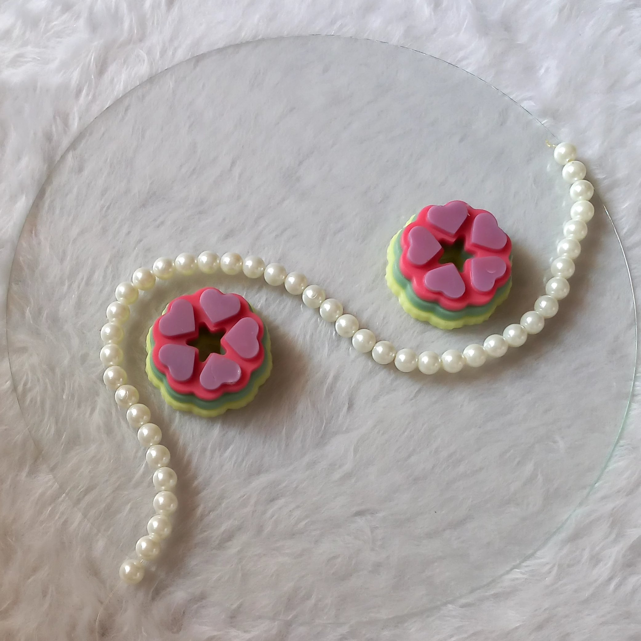 صابون طرح رنگین کمان دستساز