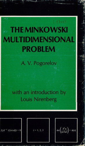 خرید و دانلود نسخه کامل کتاب The Minkowski Multidimensional Problem